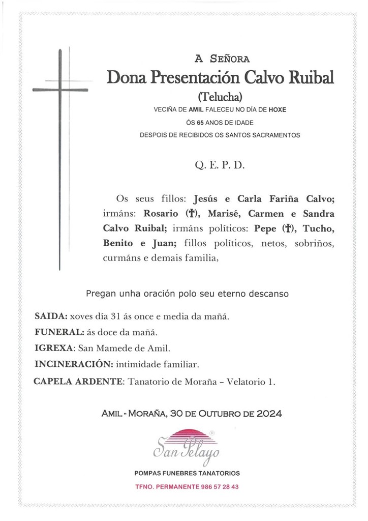 Foto principal PRESENTACION CALVO RUIBAL