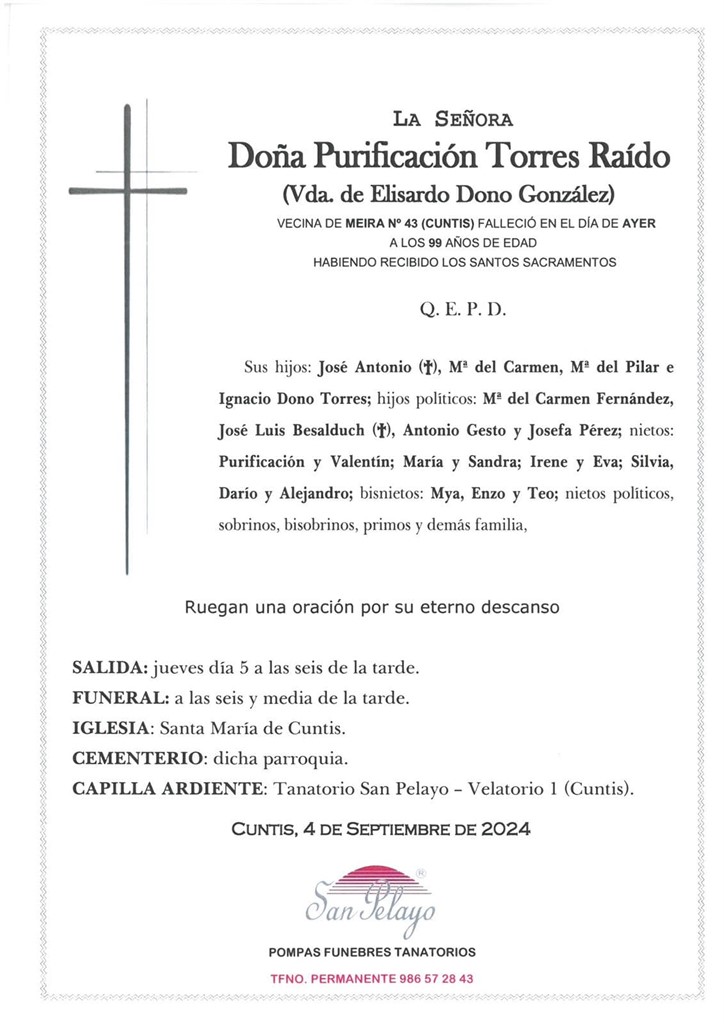 Foto principal PURIFICACIÓN TORRES RAÍDO