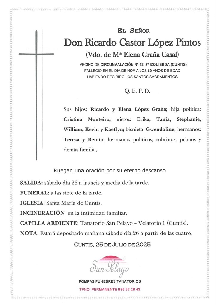 Foto principal RICARDO CASTOR LÓPEZ PINTOS