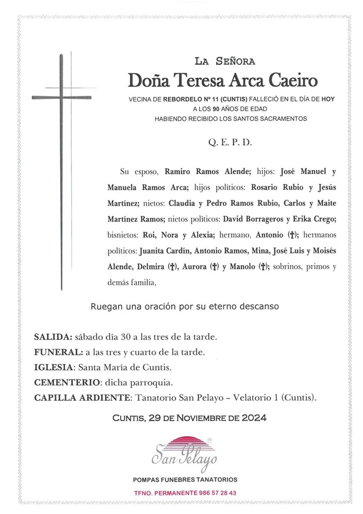 Foto principal TERESA ARCA CAEIRO