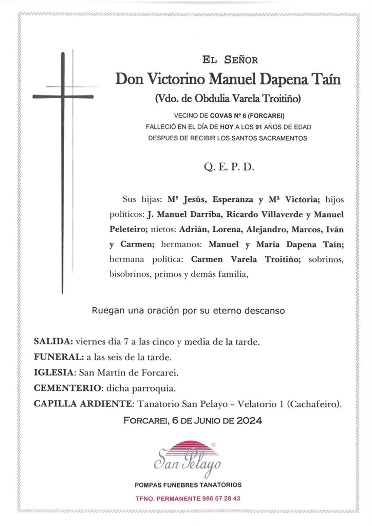Foto principal VICTORINO MANUEL DAPENA TAIN