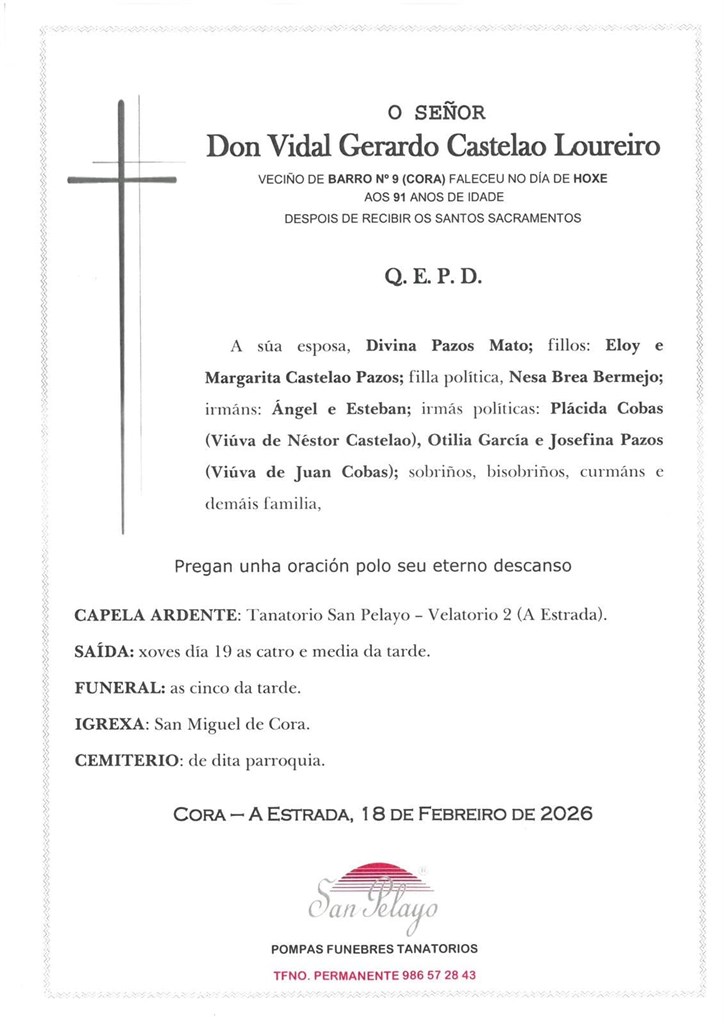 Foto 1 VIDAL GERARDO CASTELAO LOUREIRO